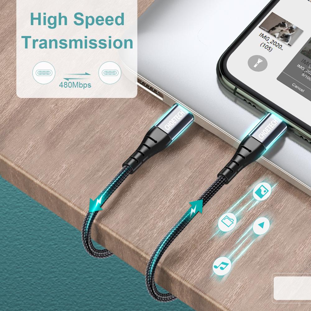 Lightning Aluminum Braided Cable, PD 18W/30W MFi Data Cable