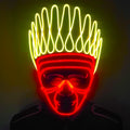 Glow Mask for Halloween Dance & Stage EL Costume